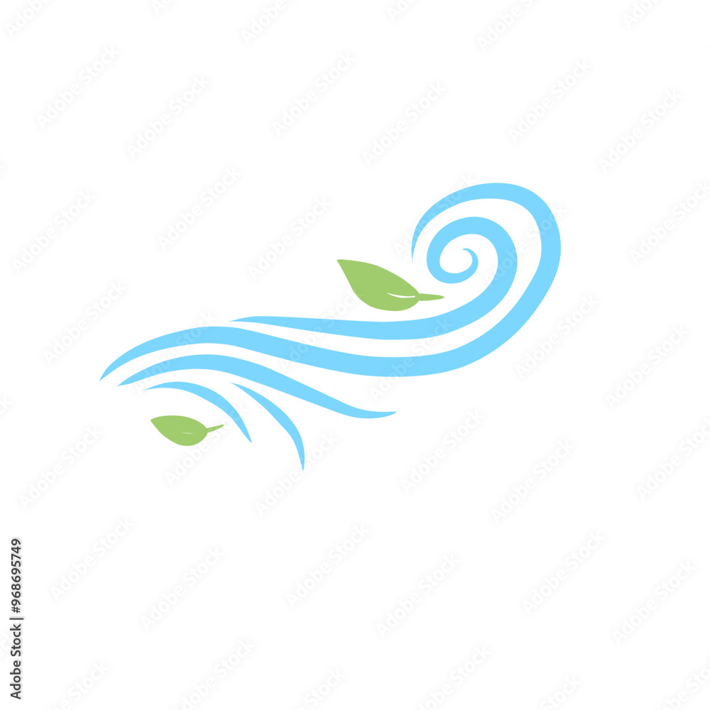 Wind blow line icon fresh vector Wind blow line icon fresh vector