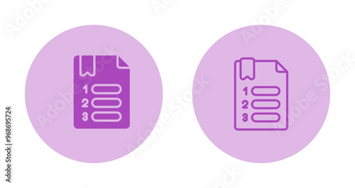 Numbered Vector Icon