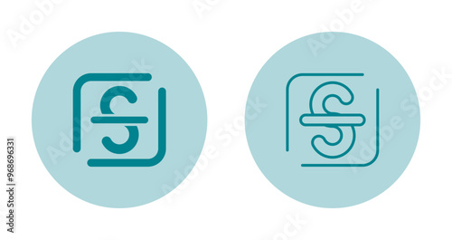 Strikethrough Vector Icon