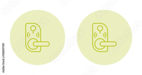 Door Lock Vector Icon