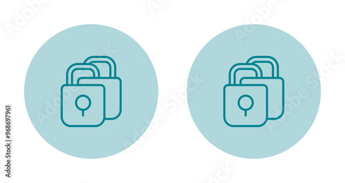 Padlocks Vector Icon photo