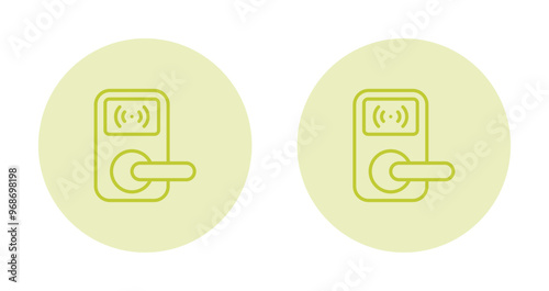 Door Lock Vector Icon