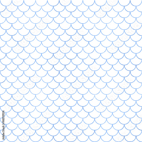 seamless pattern with mermaid scale