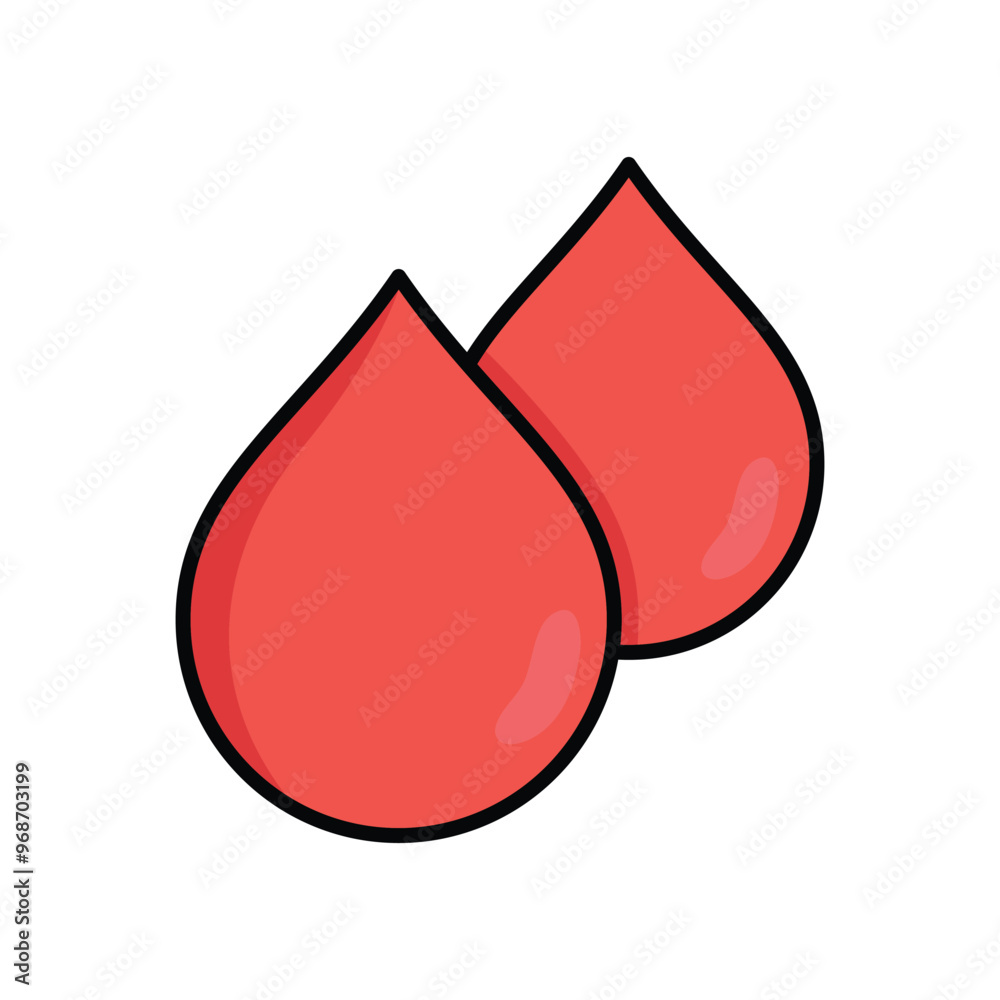 Fototapeta premium blood icon vector design template simple and clean