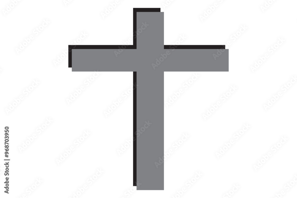 Religion cross icon. line and glyph version, outline and filled vector sign. Holy cross linear and full pictogram. Symbol, logo illustration. Different style icons set Religion cross icon. line and glyph version, outline and filled vector sign. Holy cross linear and full pictogram. Symbol, logo illustration. Different style icons set