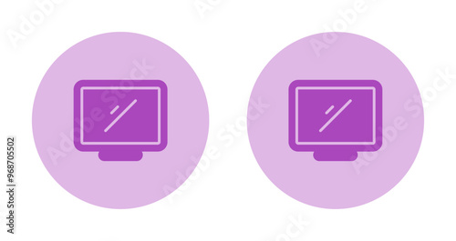 Desktop Computer Vector Icon