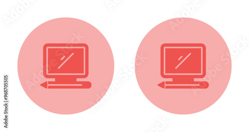 Desktop Computer Vector Icon