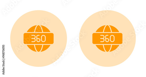 360 Degrees Vector Icon