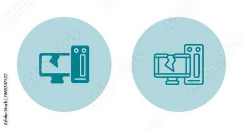 Desktop Computer Vector Icon