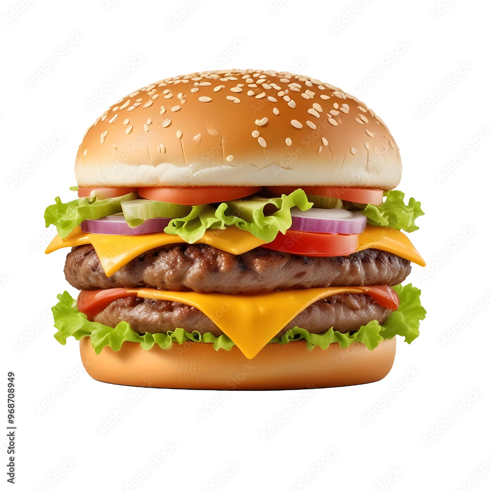 A hamburger with a hamburger on it and a picture of a hamburger A hamburger with a hamburger on it and a picture of a hamburger