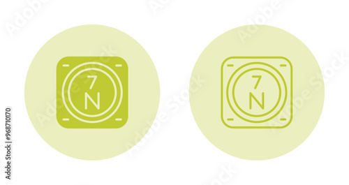 Nitrogen Vector Icon