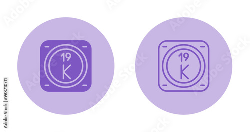 Potassium Vector Icon
