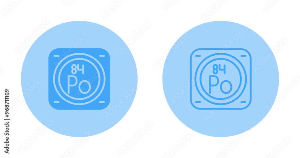Chemical Element Vector Icon Chemical Element Vector Icon