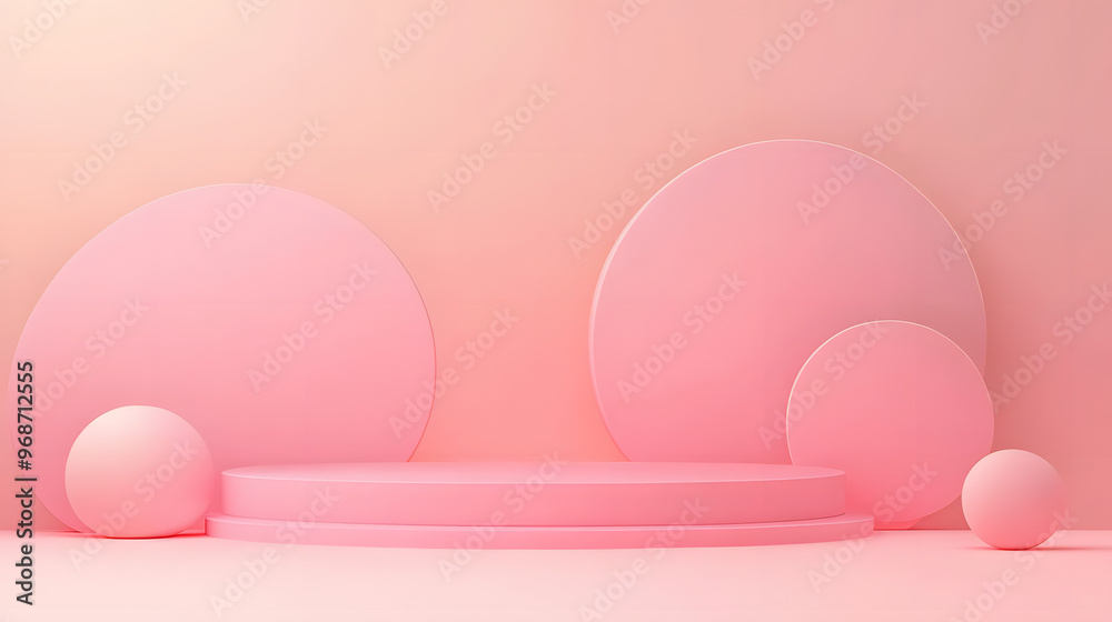 Pink heart-shaped mirror hanging in a modern bathroom, perfect for Valentine's Day decoration Pink heart-shaped mirror hanging in a modern bathroom, perfect for Valentine's Day decoration