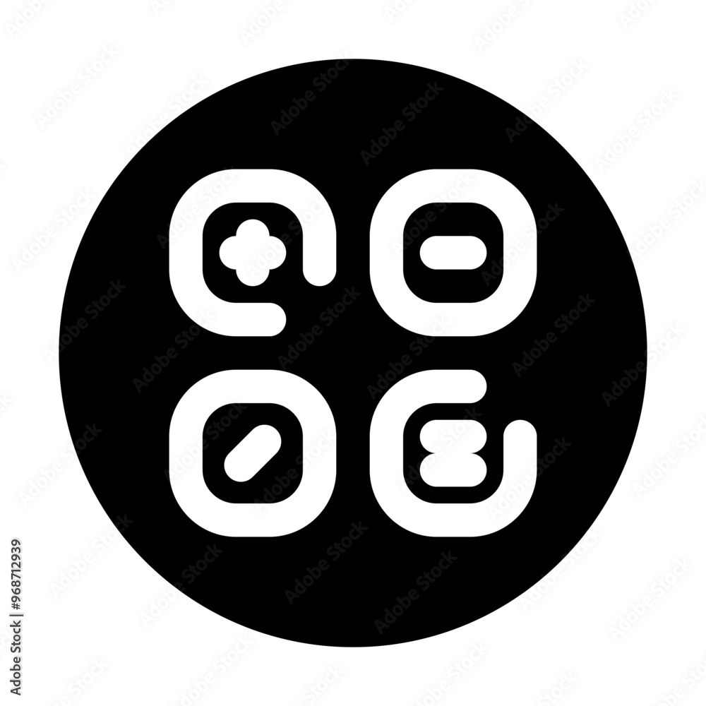 Calculator Icon Circular Broken Line Style Calculator Icon Circular Broken Line Style
