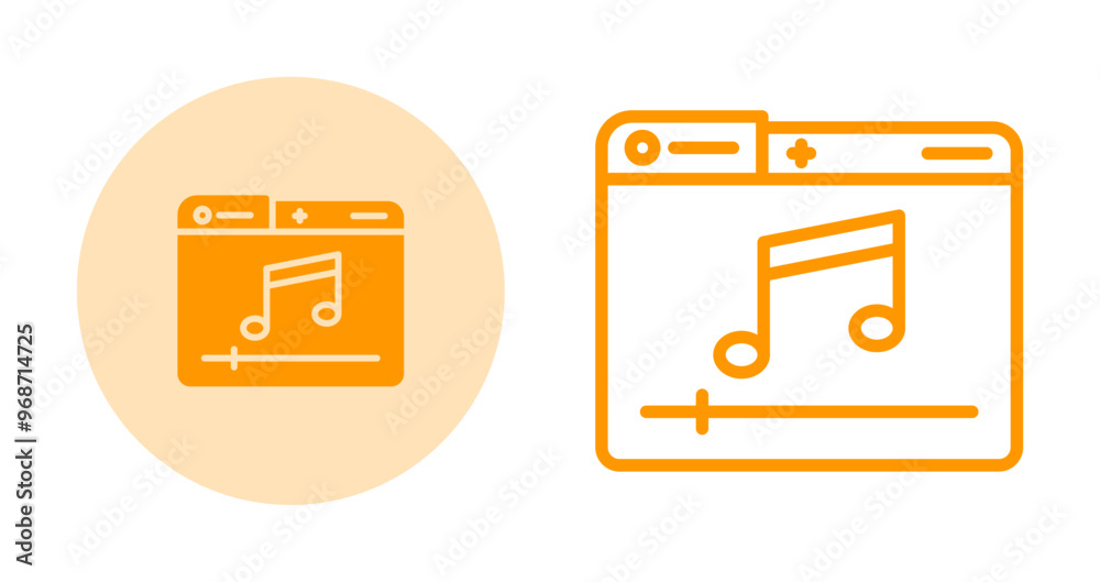 Music Player Vector Icon Music Player Vector Icon