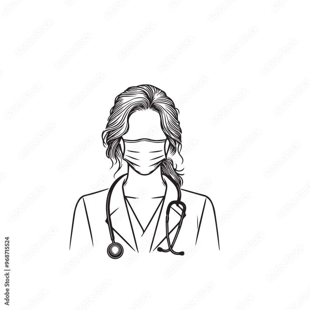 Doctor silhouette. Male and Female doctor vector design. Doctor logo, icon. Doctor silhouette. Male and Female doctor vector design. Doctor logo, icon.