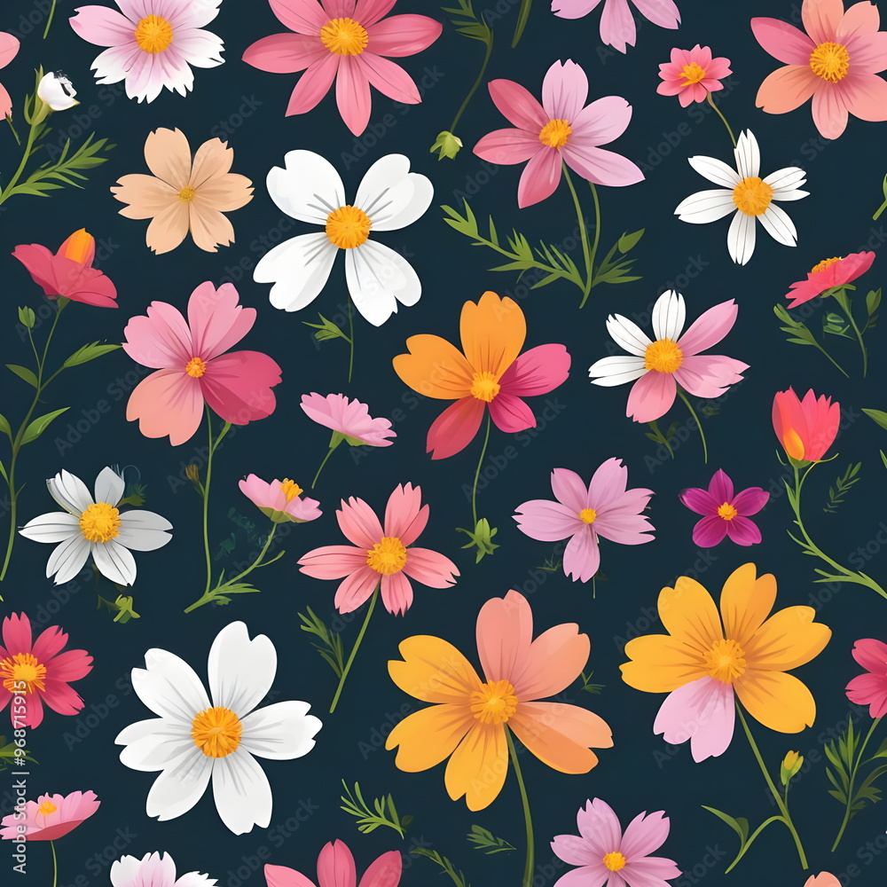 custom made wallpaper toronto digitalseamless pattern with autumn flowers