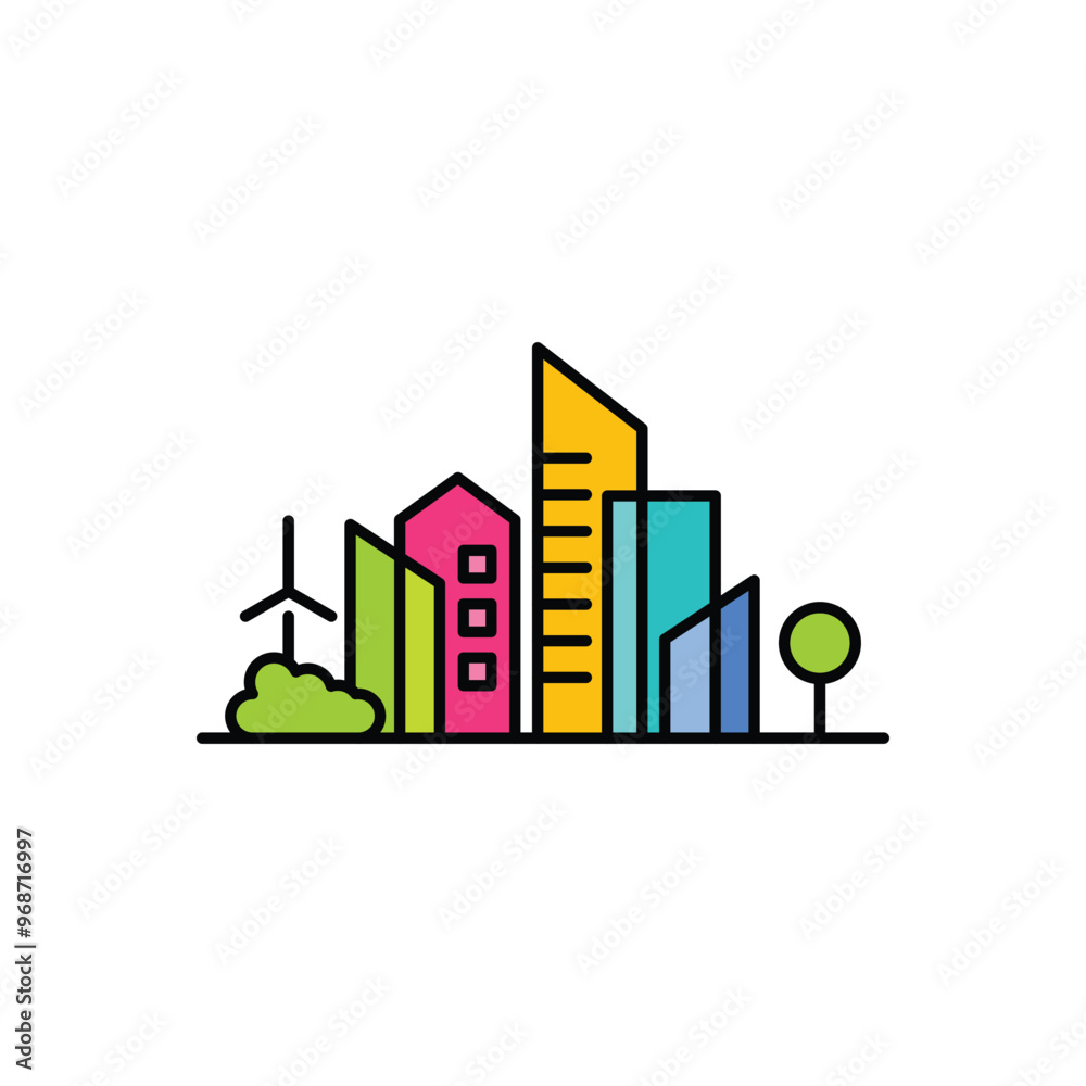 Fototapeta premium Green city
