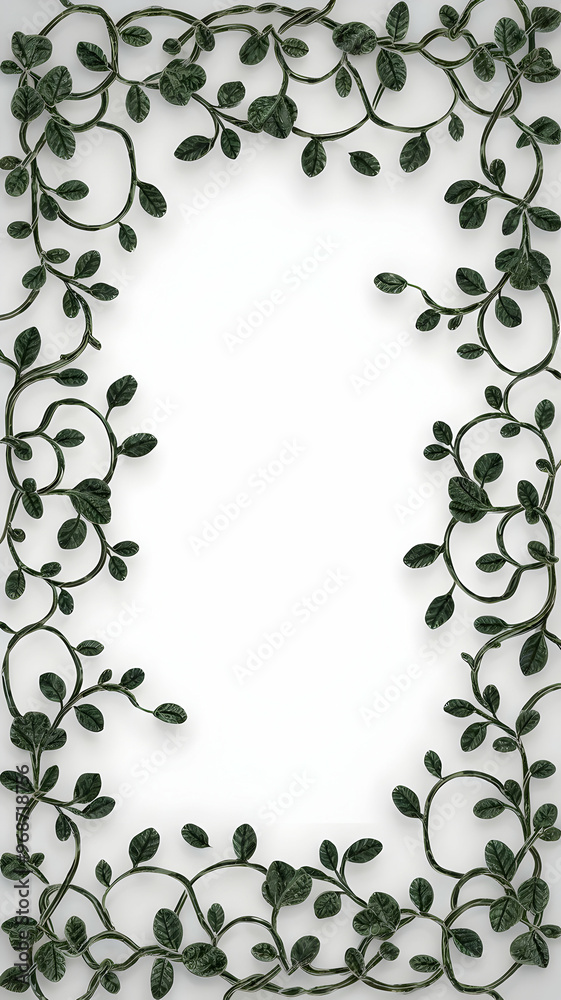 Vines border frame copy space area Vines border frame copy space area