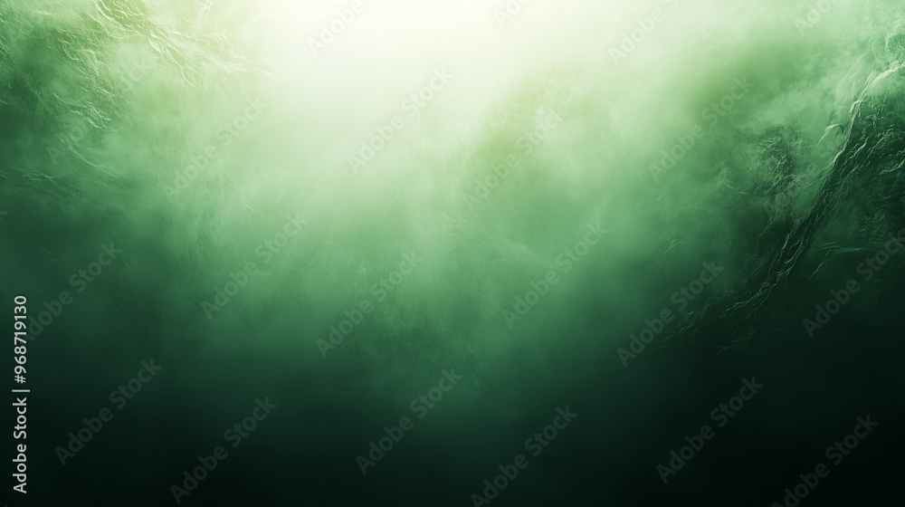 Fototapeta premium Misty Green Depths with Soft Light