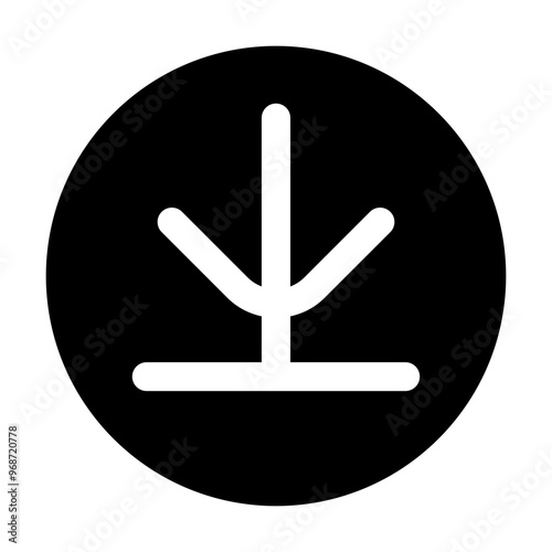 Parabola Icon Circular Outline Style