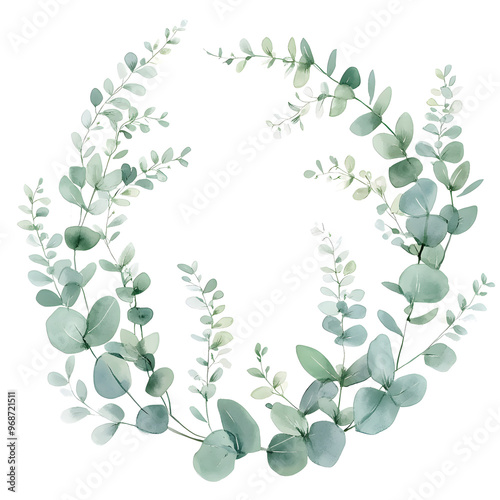 2D illustrator doodle-style floral and leaf graphics on a white background or wallpaper