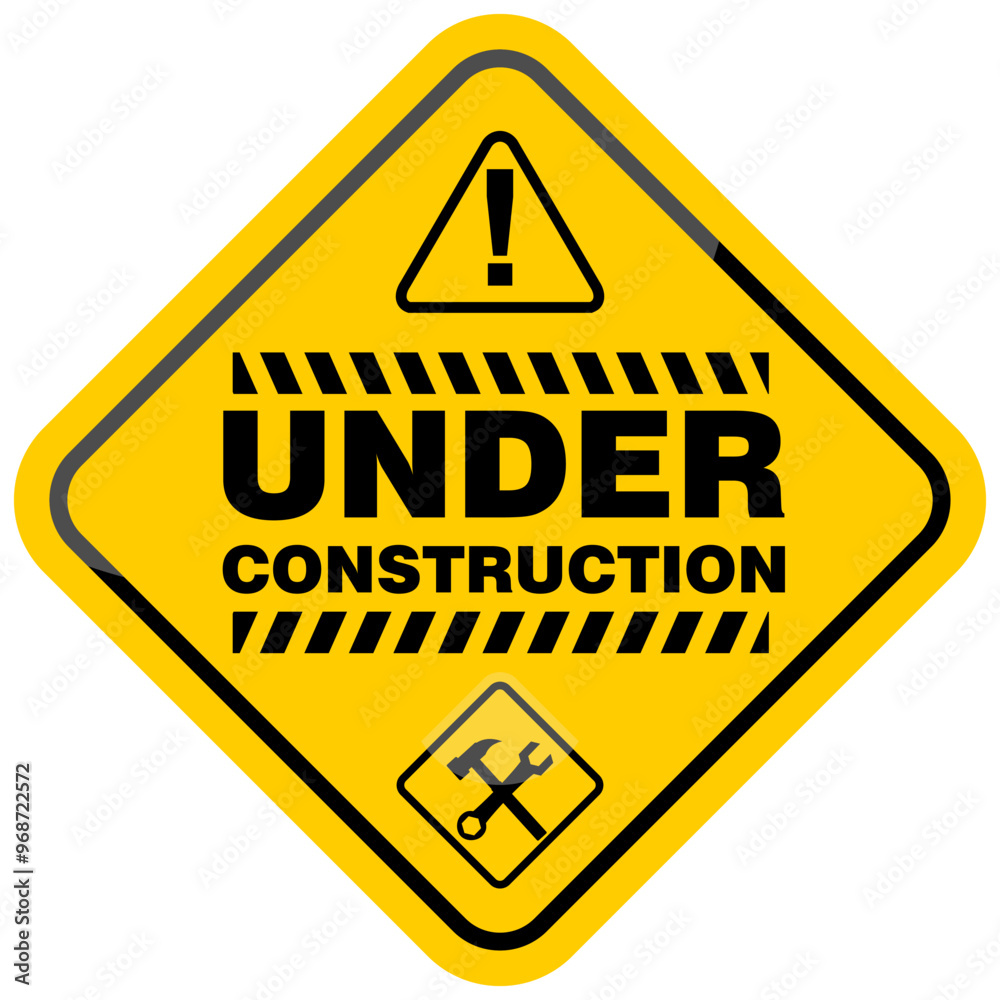Under construction, sign and label vector Under construction, sign and label vector