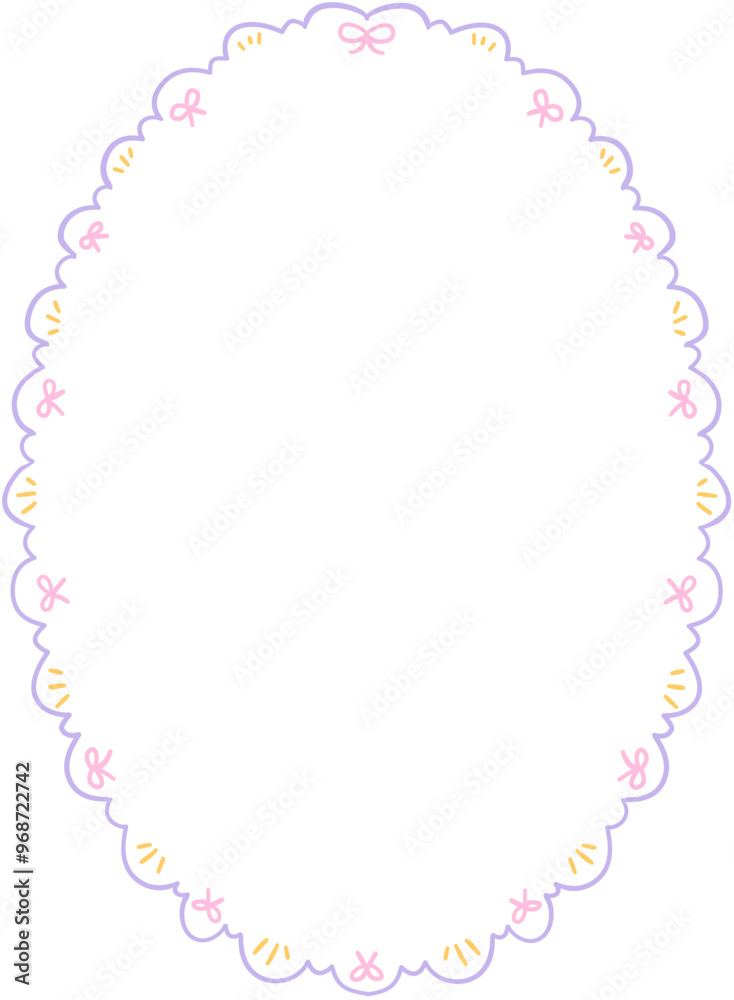 Pastel Coquette Frame for Invitation Pastel Coquette Frame for Invitation