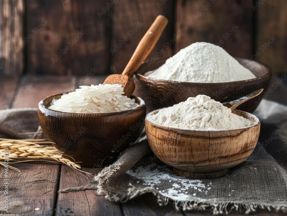 Pantry ingredients for baking