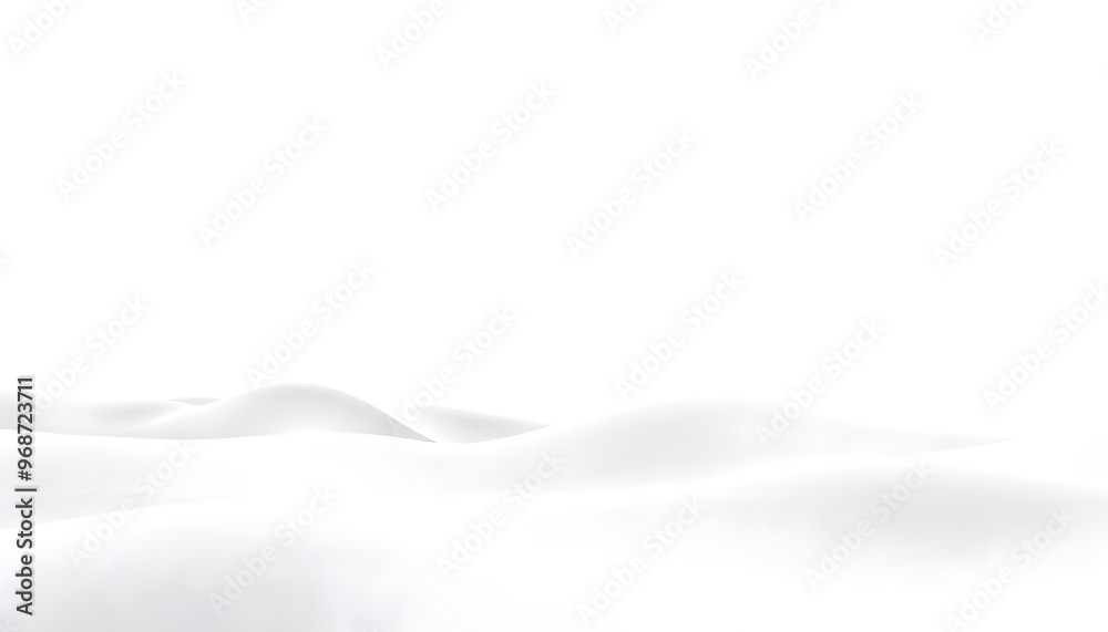 Fototapeta premium A minimalist abstract with soft white background flowing. soft, fluffy cloud formation against a white background.