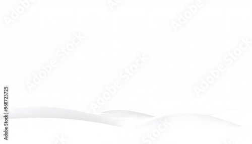 A minimalist abstract with soft white background flowing. soft, fluffy cloud formation against a white background.