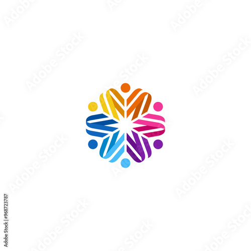 Colorful and creative star logo for your brand icon vector logo.