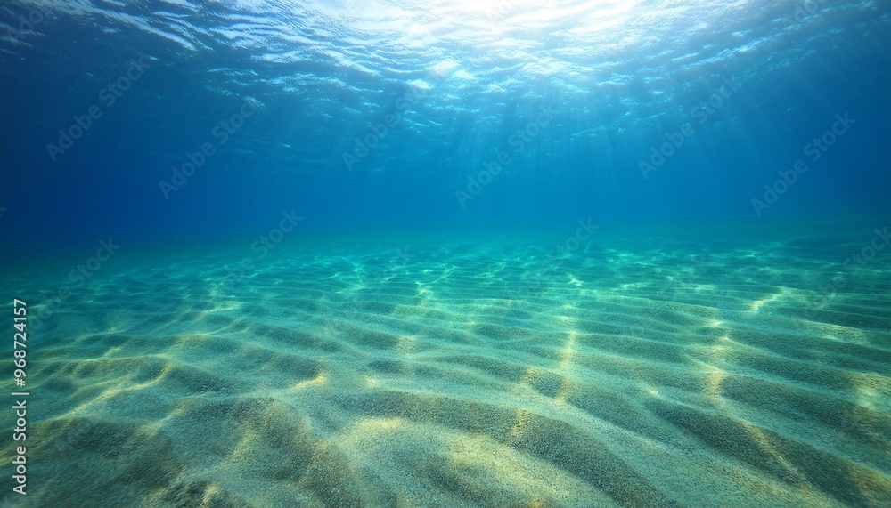 Fototapeta premium 海中に差し込む太陽の光