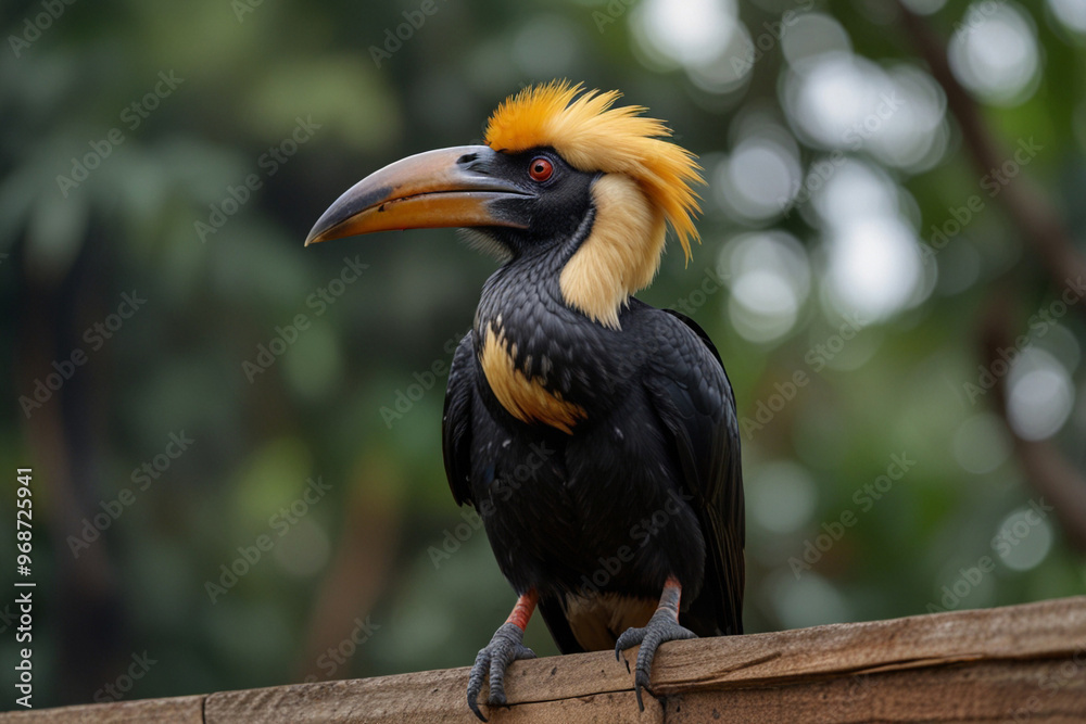 Hornbill Perched in Borneo, Site of Indonesia's New Capital Hornbill Perched in Borneo, Site of Indonesia's New Capital