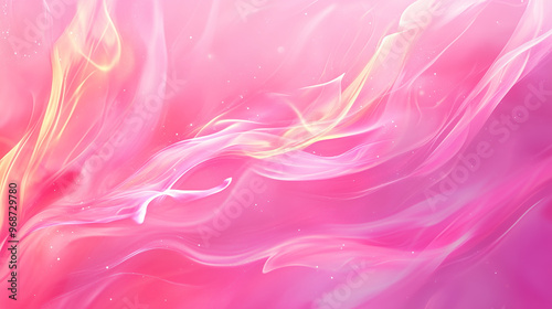 Soft Pink Flowing Abstract Art