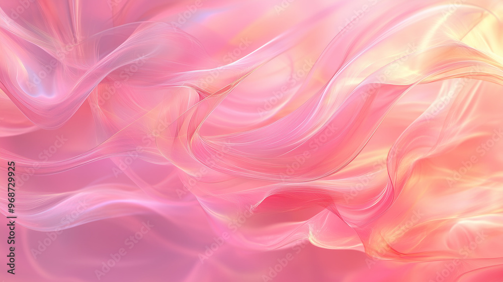Pink and Yellow Flowing Silk-Like Abstract Texture Pink and Yellow Flowing Silk-Like Abstract Texture