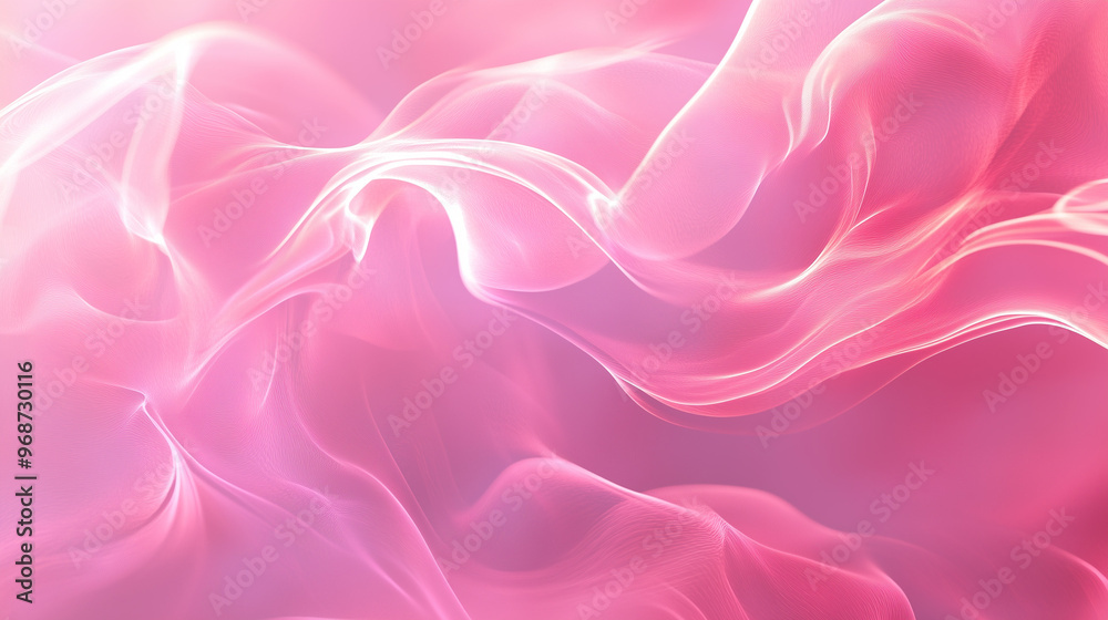 Obraz premium Ethereal Pink Flowing Design with Soft Textures