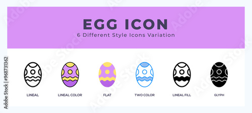 Egg pack of icons. vector illustration.