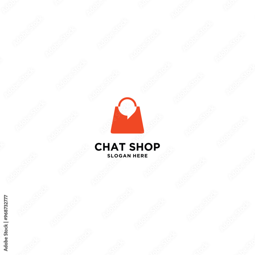 Chat Shop Logo Design Template Chat Shop Logo Design Template