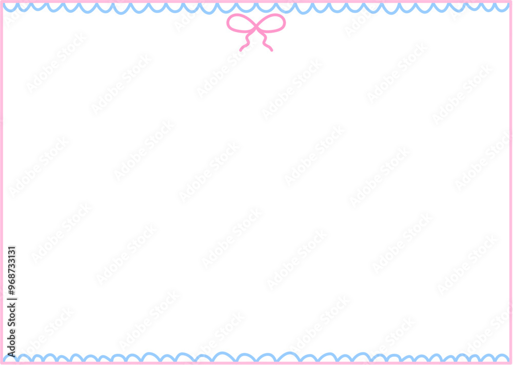 Horizontal Coquette Frame for Invitation