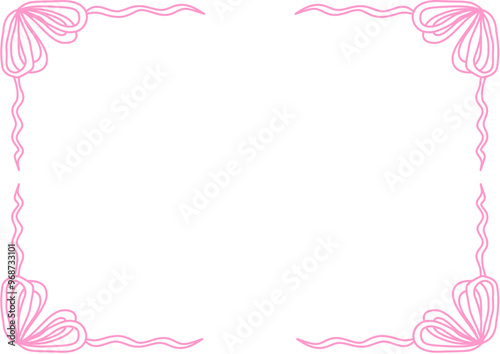 Horizontal Coquette Frame for Invitation