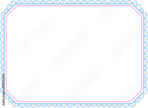 Horizontal Coquette Frame for Invitation