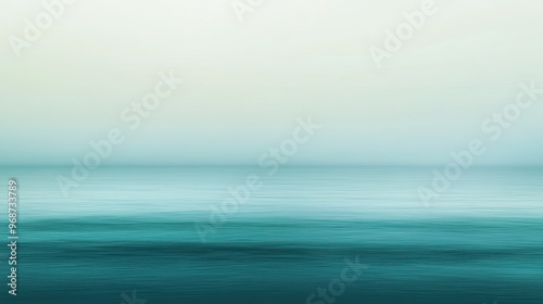 Wallpaper Mural Subtle gradient of serene blues and greens merging seamlessly for a tranquil aesthetic color shift Torontodigital.ca