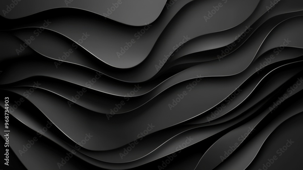 Abstract Black Wavy Lines Pattern Abstract Black Wavy Lines Pattern