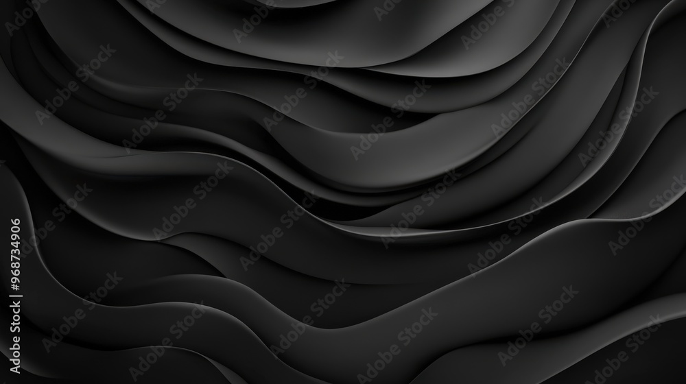 Abstract Black Wavy Background Abstract Black Wavy Background