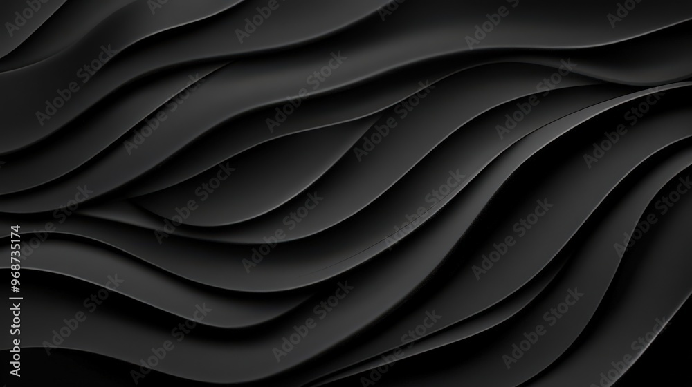 Abstract Black Wavy Pattern Abstract Black Wavy Pattern