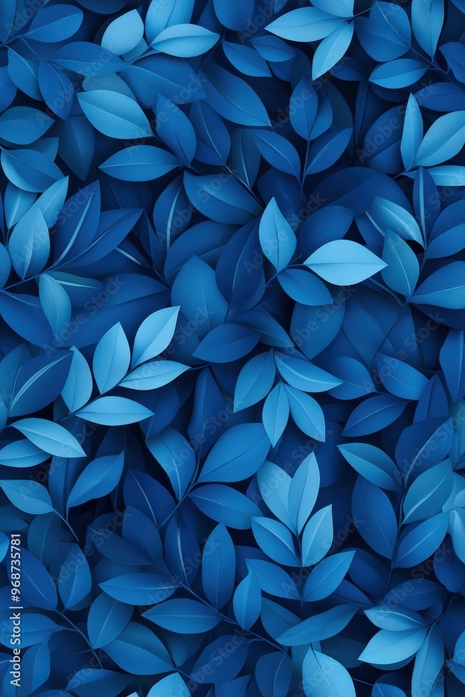 Blue Leaf Pattern