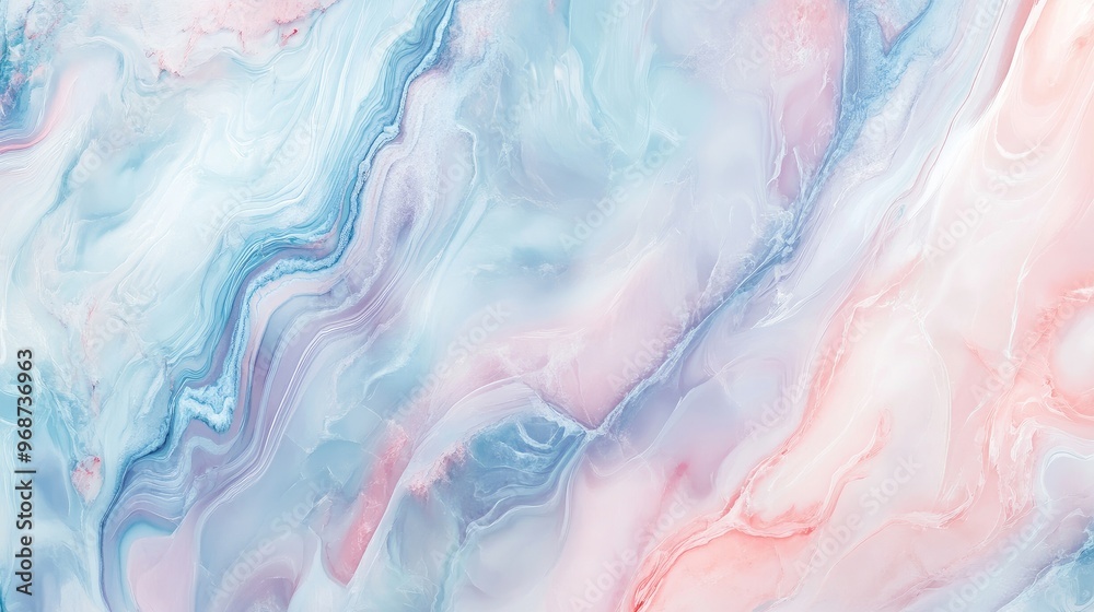 Abstract blend of pastel tones in marble with light blue, pink, and lavender streaks. No people. No logo. Abstract blend of pastel tones in marble with light blue, pink, and lavender streaks. No people. No logo.