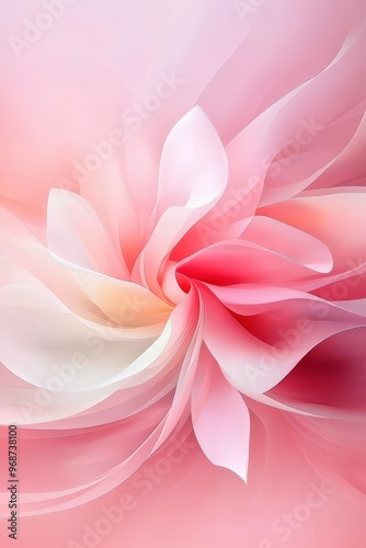 Abstract Pink Flower